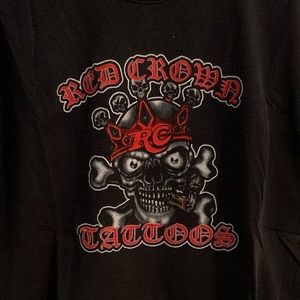 Early 00s Tshirt - Red Crown Tattoos
